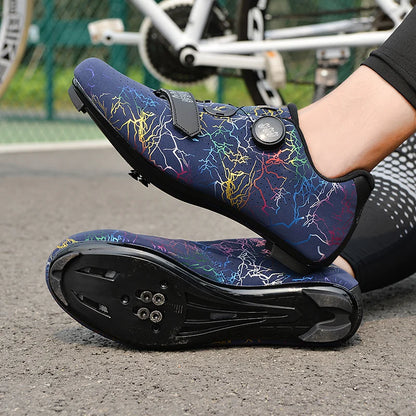 New Cycling Shoes Men Self-Locking Road Cycling Shoes Outdoor Mountain Cycling Sports Shoes Women Indoor Spinning Cycling Shoes