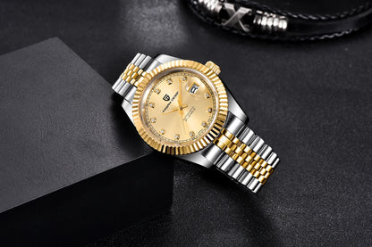 Orologi PAGANI DESIGN 2026 nuovi, meccanici di lusso oro e argento da uomo, in acciaio inossidabile, vetro zaffiro, automatici
