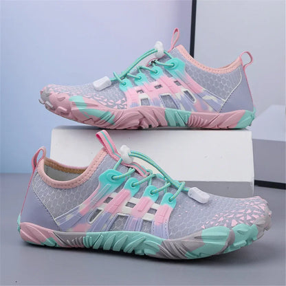 Men Women Water shoes Upstream Wading Swimming Barefoot Five Fingers Aqua Shoes Colorful Beach Seaside Light Unisex Sneakers New