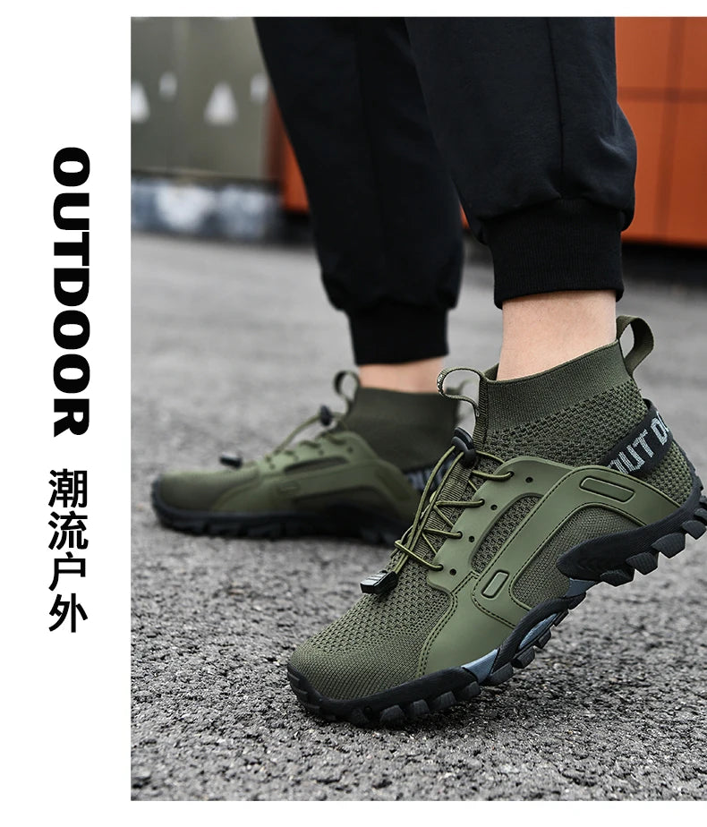Hot Selling Men's Outdoor Sports Shoes Rock Climbing Hiking Shoes Beach Creek Shoes Casual Sports Shoes 38-48#