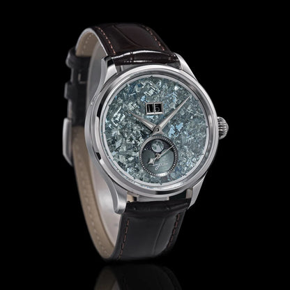Sugess Watch of Men Moonphase ST2528 Movement Automatic Mechanical Wristwatches Waterproof Sapphire Crystal Titanium Dial S401