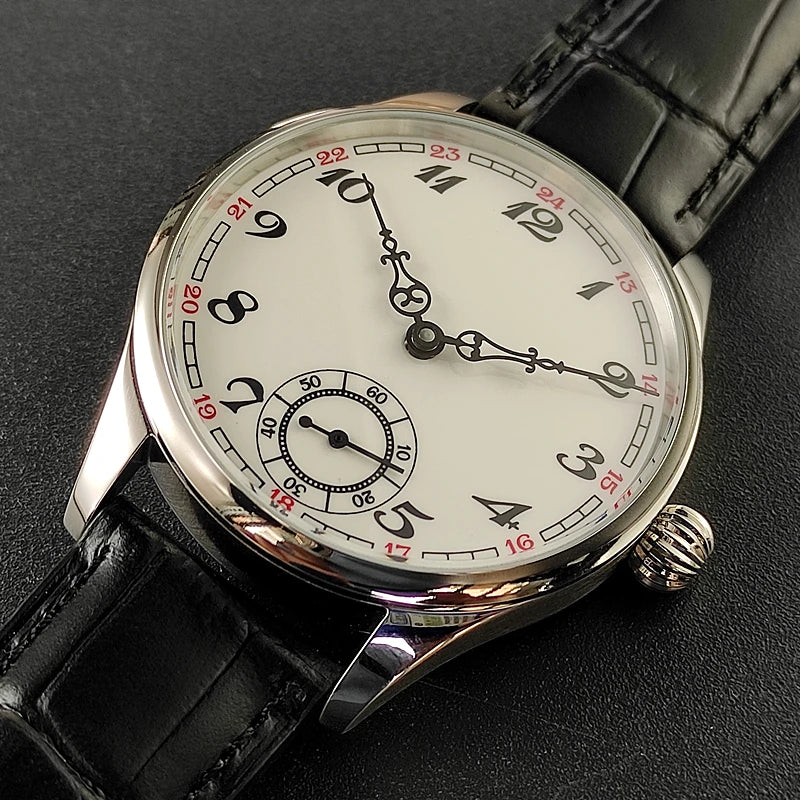 Men's Manual Mechanical Watch Roasted Blue Pin Seagull ST3621 Vintage Business Men's Waterproof Genuine Leather Watch