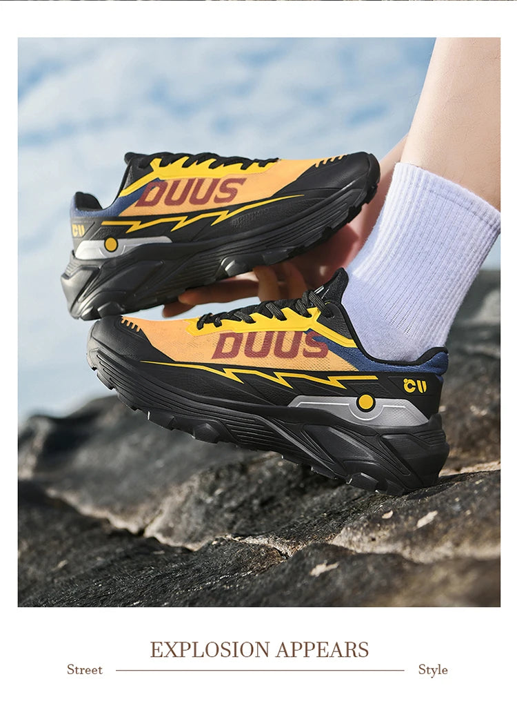 Men's Off-Road Running Shoes Spring and Summer Outdoor Power Grip Sports Shoes Breathable Trail Running Shoes for Women