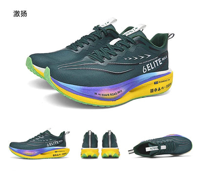 Men  Running Shoes Carbon Board Speciality Marathon Sports Breathable Lightweight Women's Comfortable Athletic Nonskid Sneakers