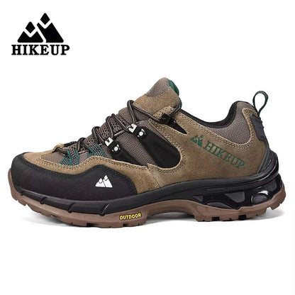 HIKEUP Non-slip Wear Resistant Outdoor Hiking Shoes Breathable Splashproof Climbing Men Sneaker Trekking Tourism Mountain Shoes