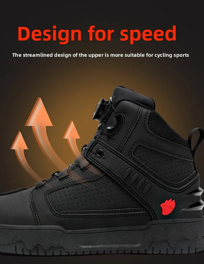 Motorcycle Boots Men Biker Shoes Moto Sneaker Microfiber Leather Adventure Motocross Shoes Anti-slip Motorcycle Equipment