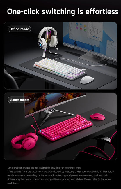 MCHOSE MIX87 Wired Gaming Keyboard Magnetic Switch Keyboard 8K+256K Esport 0.08ms Low Latency E-Sports Custom Gamer Accessories