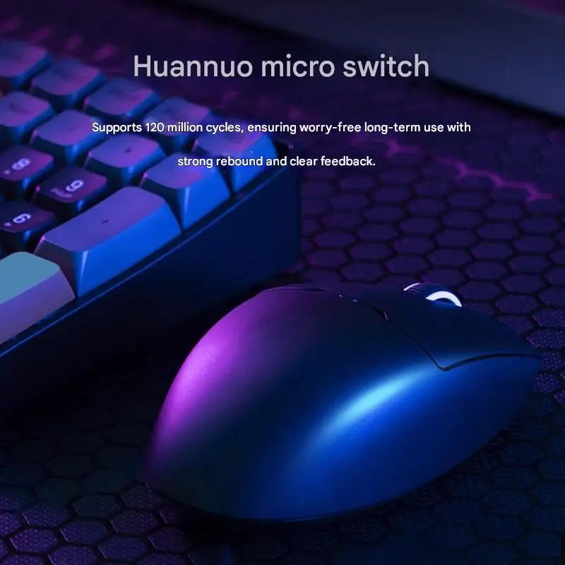 Aigo GM80 PLUS PRO Wireless Gaming Mouse, Bluetooth PAW3395/PAW3311 Lightweight Three-Mode Gaming Mouse with 1000Hz Polling Rate