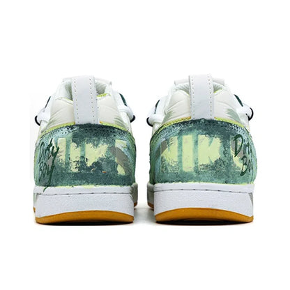 Custom Sneakers Nike Court Borough PRM "Party Star" Custom Deconstructed Graffiti Low-Top Skate Shoes For Men