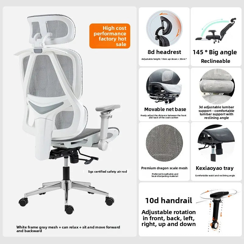 Internet Celebrity Ergonomic Chair Office Chair Back Chair Home Computer Chair Gaming Chair Sturdy and Durable