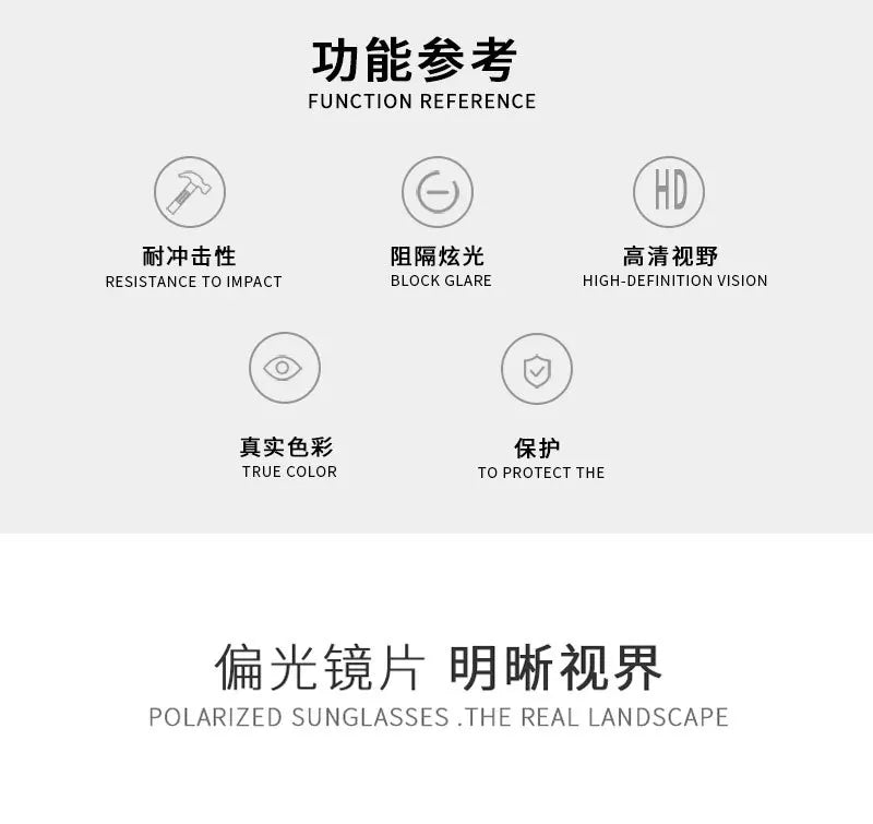 New Fashion Luxury Designer Brand Polarized Sunglasses Men Vintage Glasses Women Driving Fishing Riding Gafas De Sol Mujer 6114