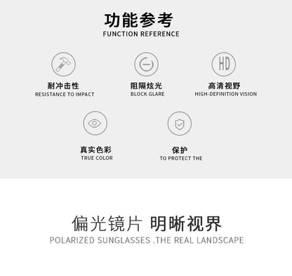 New Fashion Luxury Designer Brand Polarized Sunglasses Men Vintage Glasses Women Driving Fishing Riding Gafas De Sol Mujer 6114