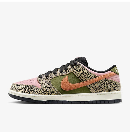 Nike Authentic Dunk Low heren- en dames-sneakers van leer met patchwork, retro en klassiek, IH3211-200