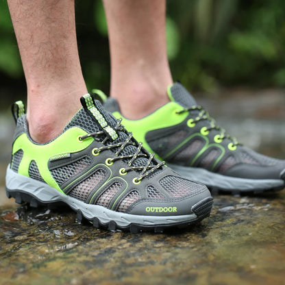 Spring Summer Men Women Outdoor Sneakers Trekking Hiking Shoes Sports Trail Running Shoes Thick Soles Sales Promotion Discount