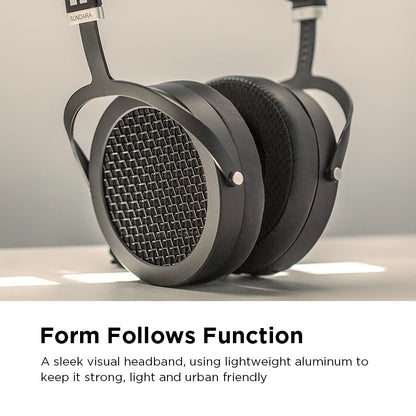 HIFIMAN SUNDARA Planar Magnetic Headphones Over-Ear HiFi Open-Back Headphones with Metal Casing High Fidelity Audio Design