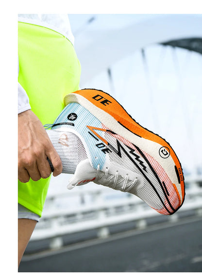 Air Running Shoes Men Sports Marathon Carbon Plate Breathable Lightweight Women Comfortable Athletic Leisure Sneakers Soft Sole