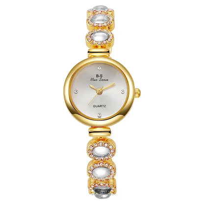 Famous Brand Women's Quartz Watches Luxury Green Gemstone Bracelet Watch Gift Female Wristwatch Dropshipping Relojes Para Mujer