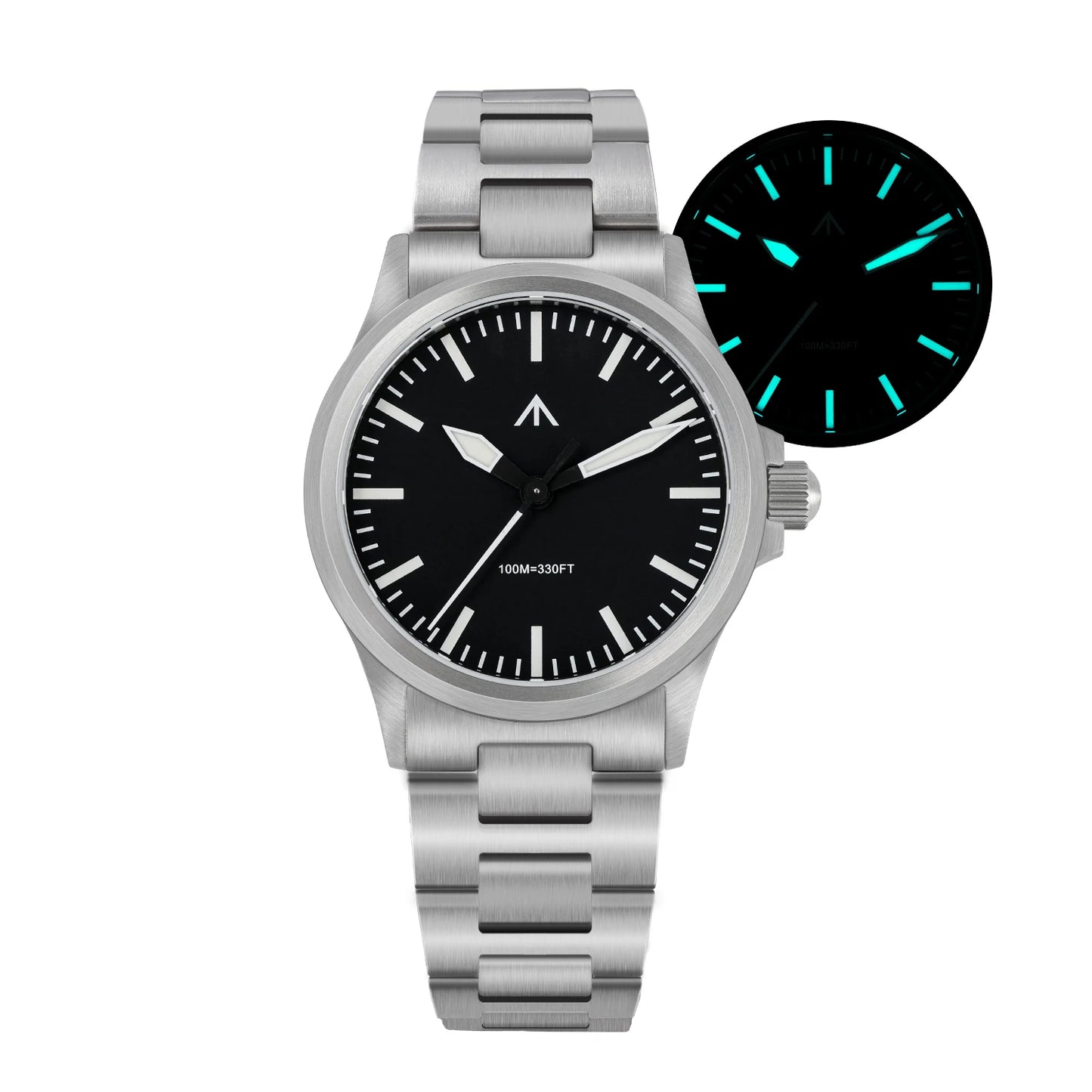 Militado  ML18 36mm Men Watch VH31 Quartz Movement Watches Luminous Sapphire Double Domed Crystal Waterproof Vintage Wristwatch