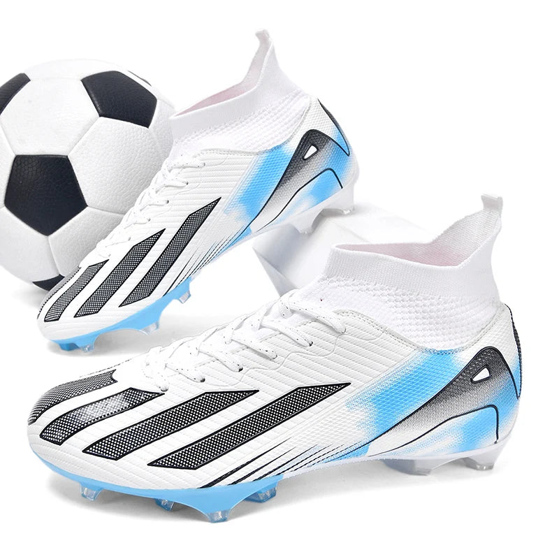 Men New TF Football Boots Sneakers Society Turf Grass Ultralight Male Soccer Shoes Comfortable Ankle Football Shoes Futsal Fast