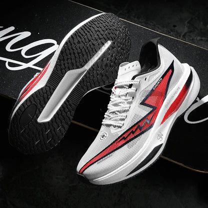 Men Running Shoes Carbon Board Specialty Marathon Sports Breathable Lightweight Women's Comfortable Nonskid Chunta Sneakers