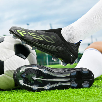 New Men Soccer Shoes High-quality Cleats Football Boots Sneakers Hot-selling Indoor Futsal Non-Slip Match Grass High-top Outdoor