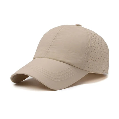 Casquette de soleil à séchage rapide pour femme, casquette de sport décontractée pour homme, casquette de baseball grande taille 60-65 cm, casquette à visière ajustable, casquette à visière
