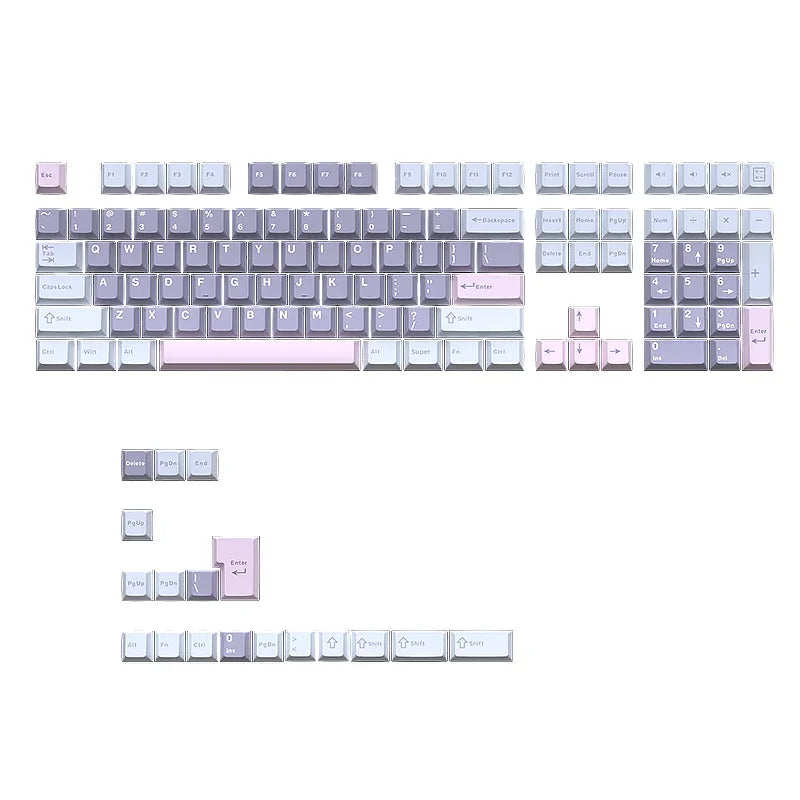 GMK67 GMK87 126 Keys PBT Cherry Keycaps GMK Keycap Double Shot Mechanical Game Keyboard Wireless for MX Switch Keycap