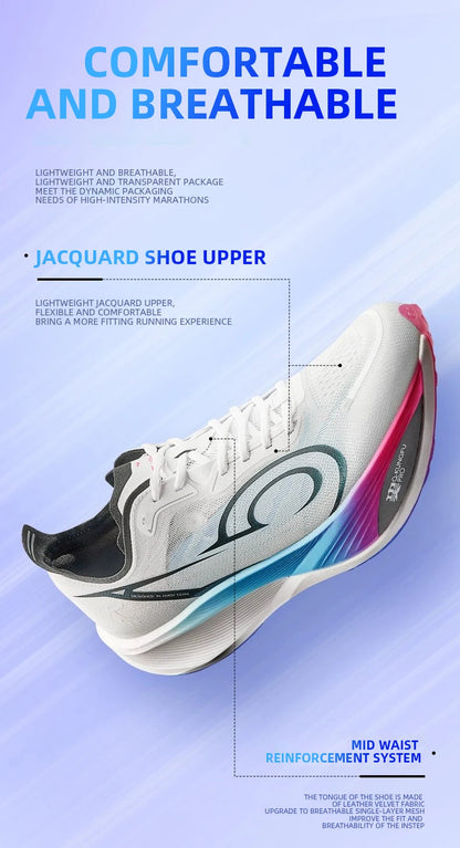QIAODAN Feiying PB3 Enhanced Edition Professional Marathon Carbon Board tekaški čevlji moški športni copati QDB023251299T