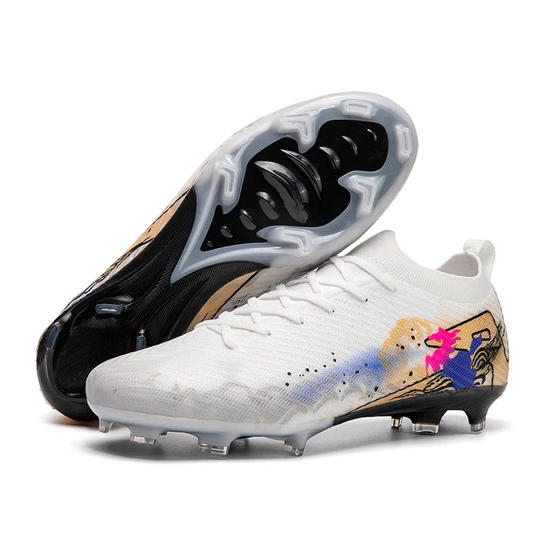 New Men Soccer Shoes Grass Ultralight Sport Comfortable Adult Non-Slip Football Boots Outdoor Cleats Sport Futsal Training Match