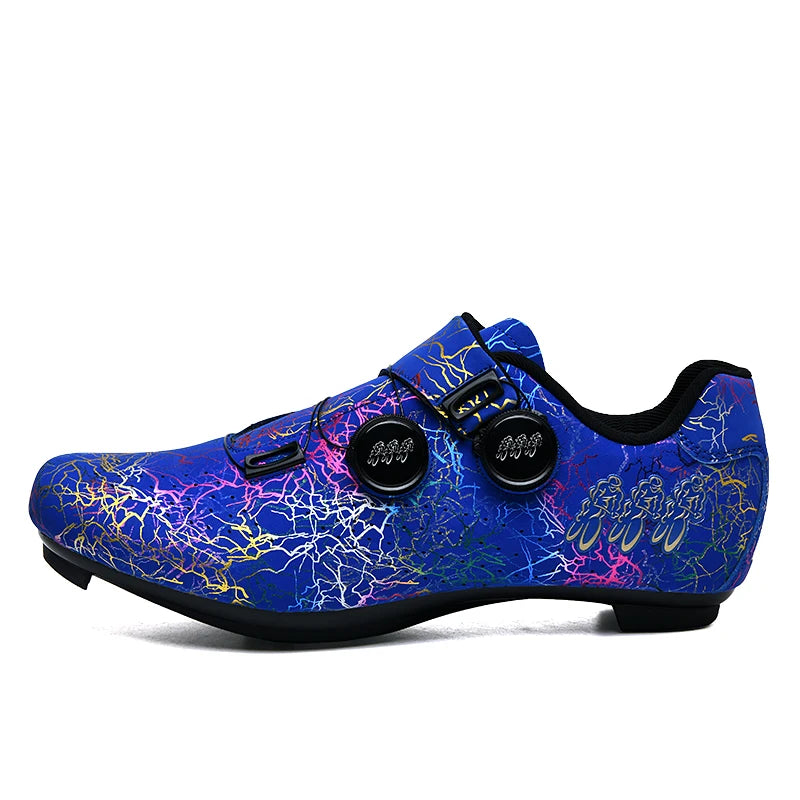 New Cycling Shoes Men's Self-locking Racing Road Cycling Sports Shoes Lockless Training Shoes Women's SPD Cleats Cycling Shoes