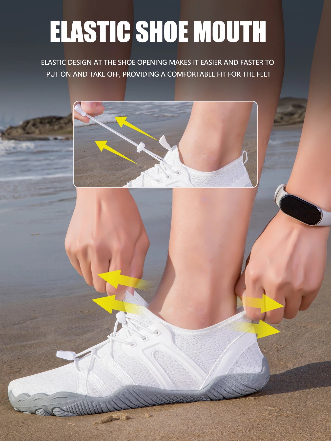 Summer Unisex Swimming Shoes Outdoor Beach Sandals Water Sports Five-Finger Upstream Shoes Quick-Drying And Non-Slip