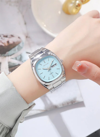 SKMEI 2420 Casual Female Wristwatch Dress For Women Ladies Business Steel Clock Fashion Quartz Date Time Women Luxury Watches