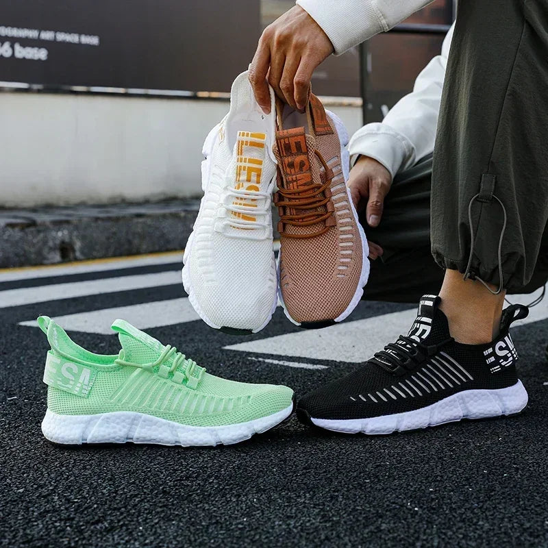 Summer Men Sneakers Lightweight Breathable Mesh Outdoor Casual Shoes Fashionable Tennis Training Shoes Men's Shoes Free Shipping