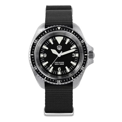 Watchdives WD1980 V3 Quartz Watch VH31 Sweep Movement Sapphire Vintage Watch 100m Waterproof Stainless Steel Luminous Mens Watch