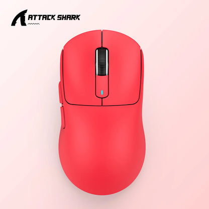 ATTACK SHARK X3 Rato de três modos 1K Hz, X3Pro Rato sem fios Bluetooth 4K Hz leve, PAW3395, velocidade de movimento 650IPS