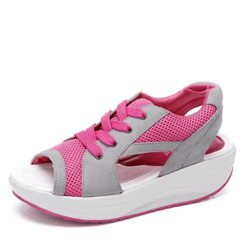 Women Sandals 2023 New Lady Platform Chunky Sandals Comfortable Women's Sandals Open Toe Casual Summer Sports Shoes