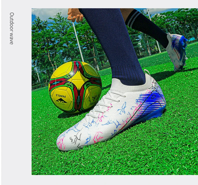 New Men's Football Boots Wholesale Cleats Non-Slip Sneakers Training Soccer Shoes Top Quality FG Drop Shipping Unisex Adult