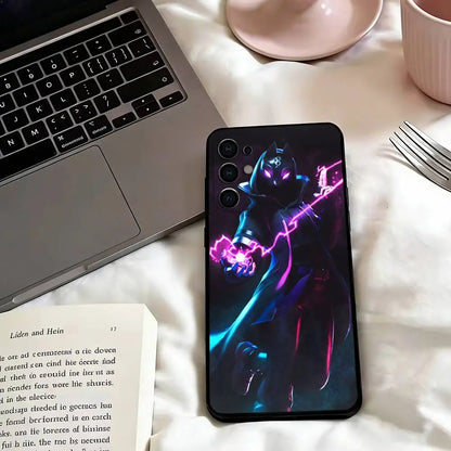 Game F-F-Fortnites Phone Case For Samsung S25, S24, S21, S22, S23, S30, Ultra, S20, Plus, Fe, Lite, Note, 10, Black Cover