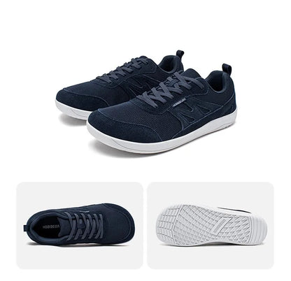 HOBIBEAR Barefoot Shoes for Women Men Zero Drop Wide Toe Box Sneakers Minimalist Lace Up Lightweight Running Shoes