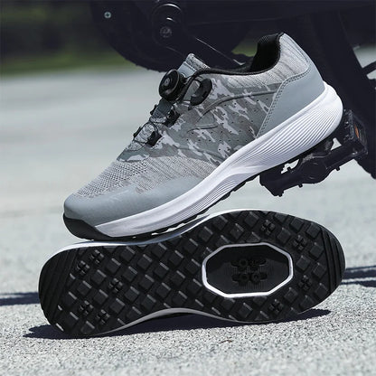 Cycling Sneaker MTB Men Sports Dirt Bike Shoes SPD Pedal Mountain Bicycle Footwear Speed Racing Man Flat Off Road Cycling Shoes