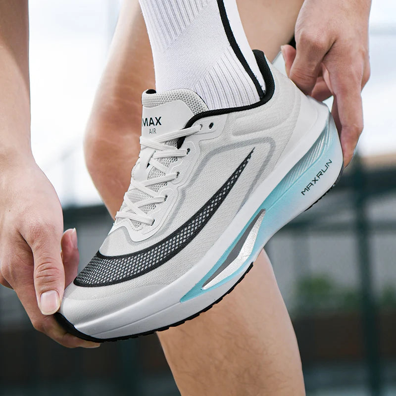 Mens Running Shoes Autumn Breathable Marathon Professional Lightweight Sneakers Flat Comfortable Casual Tennis Shoes for Men