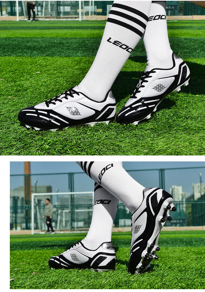 Soccer Shoes Men Turf Football Boots Fashion Firm Ground Studs Anti Slip Boy Sneakers Original Outdoor Field Training Trainers