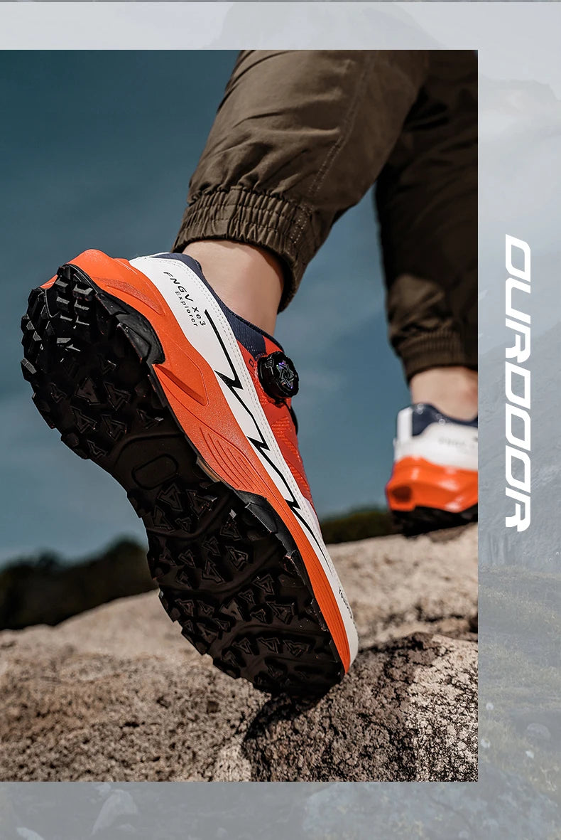 Mens Sneakers Casual Outdoor Anti Slip Shock-absorbing Versatile Off Road Hiking Shoes Comfortable Soft Sole Running Shoes Man