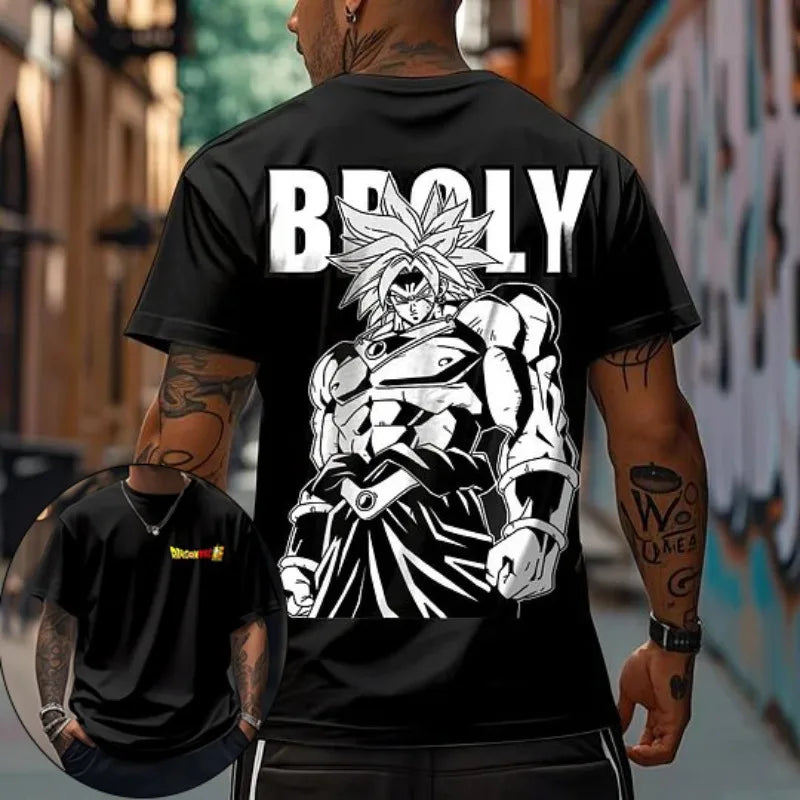 Dragon Ball Animation Joint T-Shirt 2025 Summer New Men's  Harajuku Loose Casual Plus Size Parent-Child Short Sleeve Top