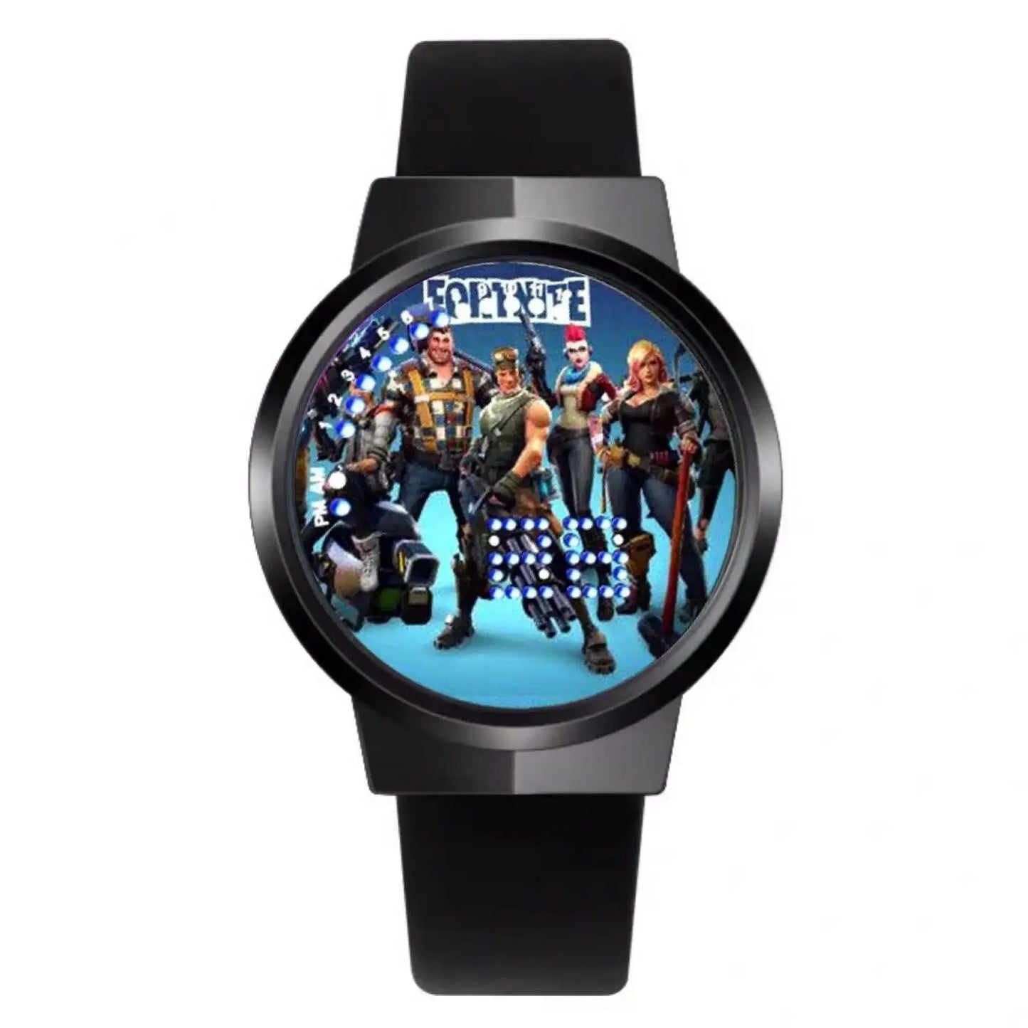 Orologio Fortnite Cute Fashion Cartoon personalizzato Kawaii Touch con luce notturna LED, orologio elettronico per studenti, regalo per amici
