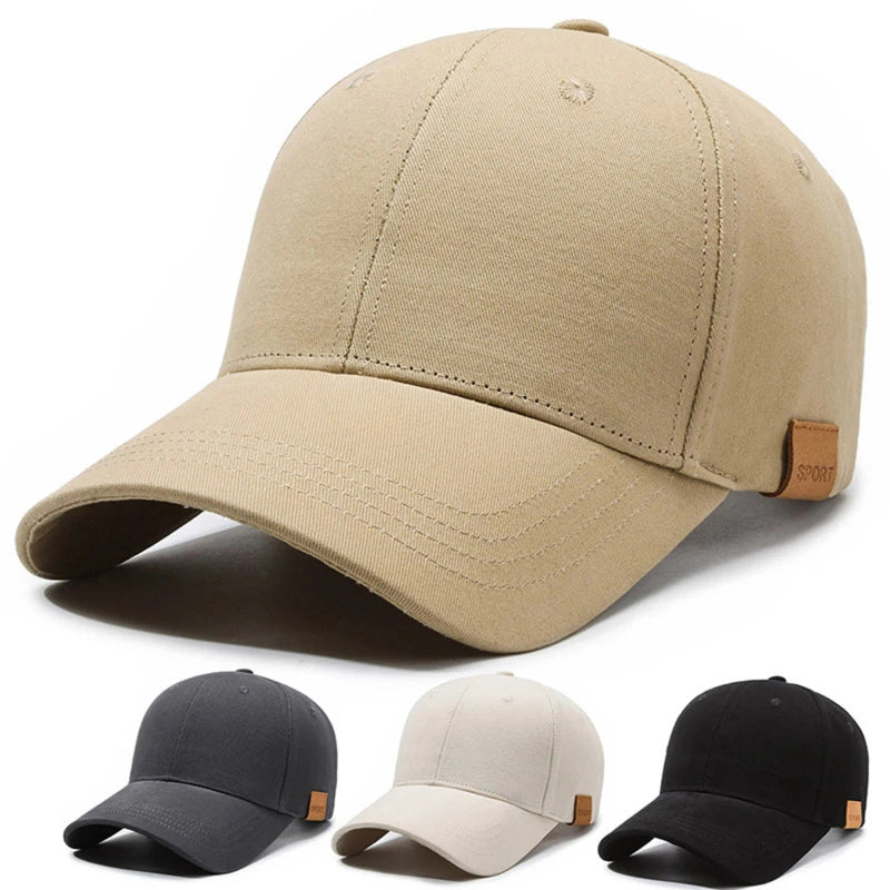 Casquette de soleil à séchage rapide pour femme, casquette de sport décontractée pour homme, casquette de baseball grande taille 60-65 cm, casquette à visière ajustable, casquette à visière
