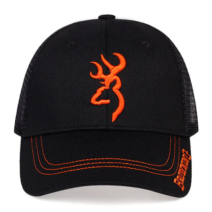 Embroidered Totem Baseball Hat, High Quality Hip Hop Outdoor Mesh Hat, Sunshade, Breathable Truck Hat
