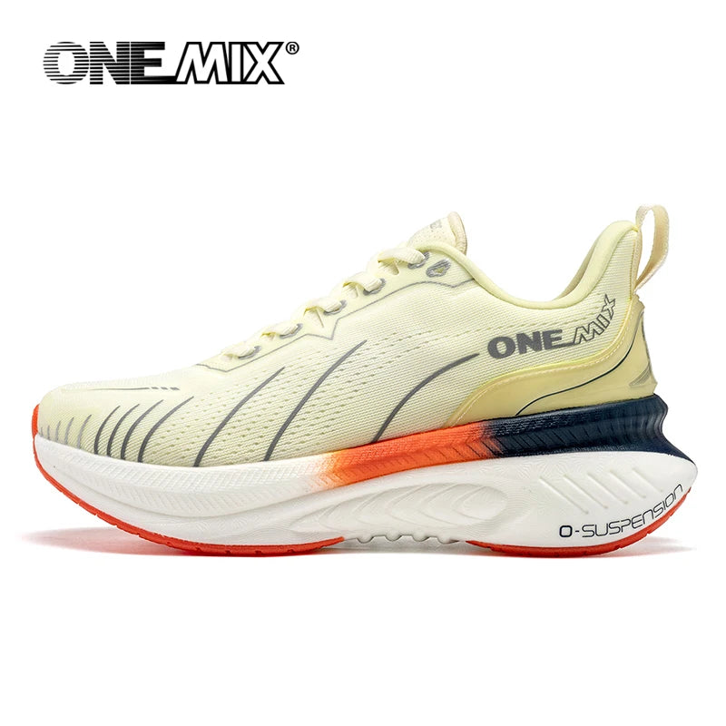 ONEMIX Νέα αθλητικά παπούτσια με αντικραδασμική προστασία για άνδρες, κατάλληλα για δρομείς βαρέων αποστάσεων, με κορδόνια, αθλητικά γυναικεία, αντιολισθητικά, για εξωτερική χρήση, ανδρικά αθλητικά παπούτσια