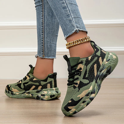 Camouflage Shoes Four Seasons New Mesh Breathable Sports Shoes Youth Students Casual Shoes Outdoor