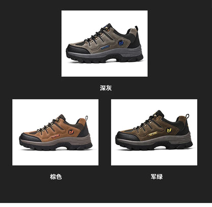Winter Casual Shoes Men Leather Comfortable Walking Shoes Autumn Classic Outdoor Sneakers Women High Top Hiking Sneakers Lace Up